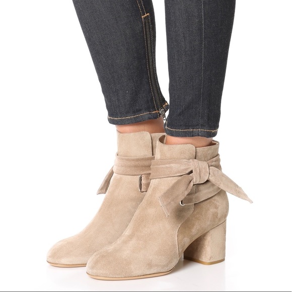 bone colored booties